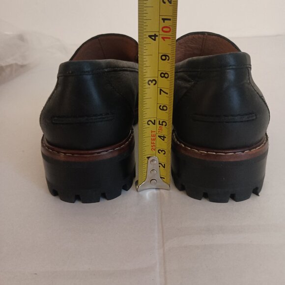 Madewell Leather Lug Loafers Black Style NE526 Women’s Size 6 Excellent Like New - Picture 11 of 15